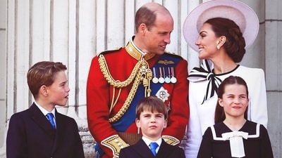 The royal couple's Christmas card showcases a family photo with their children, accompanied by heartfelt holiday wishes shared on social media. (Instagram) The royal couple's Christmas card showcases a family photo with their children, accompanied by heartfelt holiday wishes shared on social media. (Instagram)