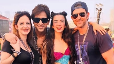 Hrithik Roshan joined Sussanne Khan in wishing Arslan Goni on his birthday. Hrithik Roshan joined Sussanne Khan in wishing Arslan Goni on his birthday.