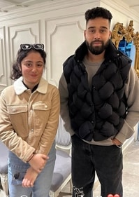 Samara Sahni poses with AP Dhillon. Samara Sahni poses with AP Dhillon.