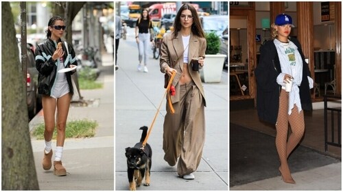 The pantless and low-waist pants trend. The pantless and low-waist pants trend.