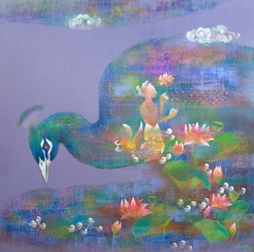 An artwork from Shampa Sircar Das' Mayura series.