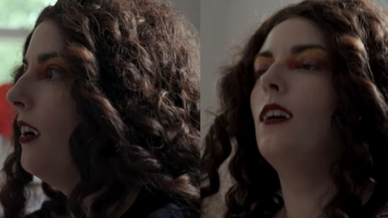 US woman, Hellen Schweizer, identifies as a Vampire (Screengrab/@Truly)