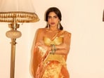 Bhumi Pednekar wore her mother's saree as she attended the Democratic Sangha Change Makers Awards in Hyderabad. Bhumi Pednekar wore her mother's saree as she attended the Democratic Sangha Change Makers Awards in Hyderabad.