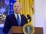US President Joe Biden speaks during a Hanukkah reception in the East Room of the White House in Washington, Dec. 16, 2024. US President Joe Biden speaks during a Hanukkah reception in the East Room of the White House in Washington, Dec. 16, 2024.