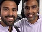 A picture shared by Washington Sundar with Ravichandran Ashwin following the senior spinner's retirement. A picture shared by Washington Sundar with Ravichandran Ashwin following the senior spinner's retirement.