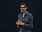 Alphabet CEO Sundar Pichai speaks at a Google I/O event in Mountain View, California. Alphabet CEO Sundar Pichai speaks at a Google I/O event in Mountain View, California.