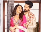 Rakul and Jackky in Rishi & Soujit ensembles for the HT City Showstoppers shoot, with Rakul completing her look with diamond jewellery from Kays Jewels Rakul and Jackky in Rishi & Soujit ensembles for the HT City Showstoppers shoot, with Rakul completing her look with diamond jewellery from Kays Jewels