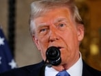 FILE PHOTO: U.S. President-elect Donald Trump delivers remarks at Mar-a-Lago in Palm Beach, Florida, U.S., December 16, 2024. REUTERS/Brian Snyder/File Photo