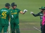 Mohammad Rizwan and Heinrich Klaasen were involved in a heated argument. Mohammad Rizwan and Heinrich Klaasen were involved in a heated argument.