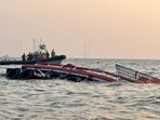 Fourteen passengers lost their lives, and 99 others were rescued by the Navy, Coast Guard, and Marine Police after a Navy carft collided with a ferry boat near the Gateway of India while en route to Elephanta Island.