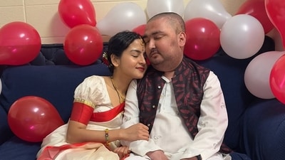Nepali couple's inspiring love ended in tragedy as Bibek Pangeni lost his battle with cancer. (Instagram/crzana_subedi_) Nepali couple's inspiring love ended in tragedy as Bibek Pangeni lost his battle with cancer. (Instagram/crzana_subedi_)