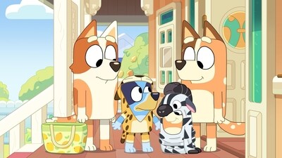 A still from the Australian hit series Bluey (2018-). A still from the Australian hit series Bluey (2018-).