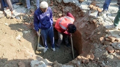 A well was found near the ancient Lord Shiva temple discovered in Sambhal (ANI Grab) A well was found near the ancient Lord Shiva temple discovered in Sambhal (ANI Grab)