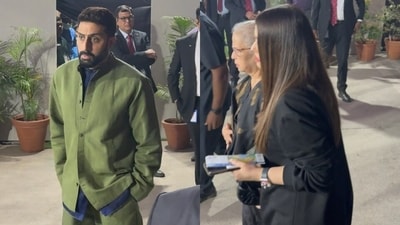 Abhishek Bachchan and Aishwarya Rai with her mother Brindya Rai. Abhishek Bachchan and Aishwarya Rai with her mother Brindya Rai.