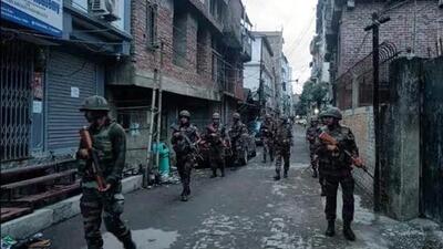 Army personnel patrol an area in Manipur (PTI/Representative photo)