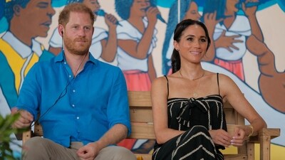 Despite challenges in their projects, Prince Harry and Meghan Markle's Netflix documentary was a success, and the Duchess' upcoming cooking show is seen as a critical opportunity for their brand. Colombia Vice Presidency/Handout via REUTERS (via REUTERS)