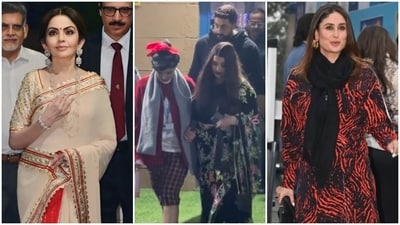 Nita Ambani, Aishwarya Rai, and Kareena Kapoor at the Dhirubhai Ambani International School annual day. Nita Ambani, Aishwarya Rai, and Kareena Kapoor at the Dhirubhai Ambani International School annual day.