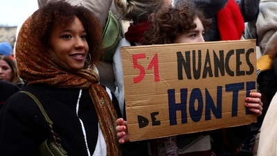 A sea of Gisele Pelicot's supporters cheered as her ex-husband and other 50 accused got convicted in the mass rape case. From the public to German chancellor Olaf Scholz to other leaders, all thanked the Frenchwoman for her 'courage' and 'dignity'. (Reuters)