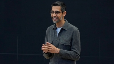 Alphabet CEO Sundar Pichai speaks at a Google I/O event in Mountain View, California. (AP) Alphabet CEO Sundar Pichai speaks at a Google I/O event in Mountain View, California. (AP)