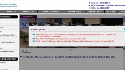 MPEB Madhya Pradesh recruitment notification 2024 for Group 5 posts has been released at esb.mp.gov.in. MPEB Madhya Pradesh recruitment notification 2024 for Group 5 posts has been released at esb.mp.gov.in.