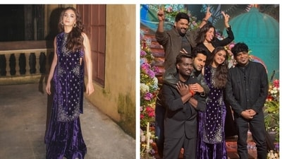 The Great Indian Kapil Show: Keerthy Suresh wore a Sawan Gandhi kurta set worth ₹98,000, (Instagram/ Keerthy Suresh) The Great Indian Kapil Show: Keerthy Suresh wore a Sawan Gandhi kurta set worth ₹98,000, (Instagram/ Keerthy Suresh)