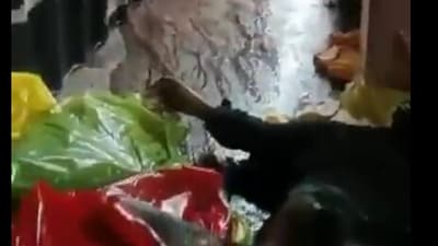 An Andhra woman received the body of dead man in her parcel (X/@sudhakarudumula) An Andhra woman received the body of dead man in her parcel (X/@sudhakarudumula)