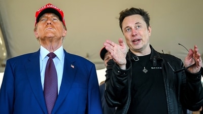 Donald Trump and JD Vance aligned with Elon Musk's criticisms, intensifying speculation about party leadership. Democrats mock the situation, suggesting Musk holds significant sway over Republicans. (AP)