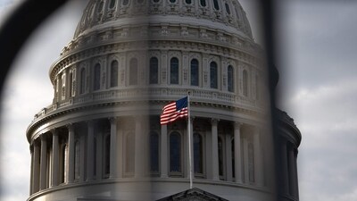 The US Capitol is pictured ahead of a vote on a revised continuing resolution bill in Washington, DC. (AFP) The US Capitol is pictured ahead of a vote on a revised continuing resolution bill in Washington, DC. (AFP)