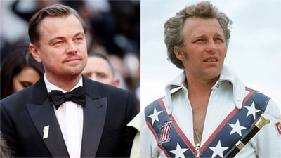 Leonardo DiCaprio is in talks to lead Evel Knievel's biopic. Leonardo DiCaprio is in talks to lead Evel Knievel's biopic.