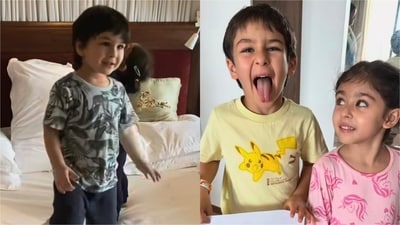 Soha Ali Khan shares glimpse of Taimur and Inaaya's bond. (Instagram) Soha Ali Khan shares glimpse of Taimur and Inaaya's bond. (Instagram)