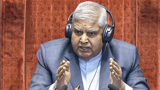 Rajya Sabha chairman Jagdeep Dhankhar. (SansadTV YouTube)