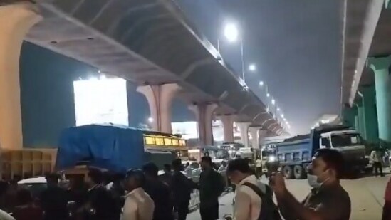 The truck was barred from entering Bengaluru during the restricted hours for heavy vehicles, between 4.30 PM and 8 PM.