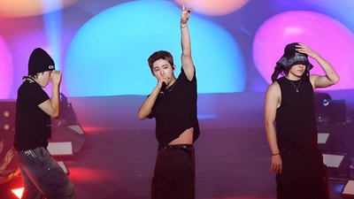 B.I. performing at KTown festival in Mumbai B.I. performing at KTown festival in Mumbai
