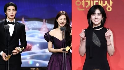 Park Shin Hye and Kim Jae Young snagged the Best Couple title for The Judge from Hell at the 2024 SBS Drama Awards. Meanwhile, Good Partner's Jang Na Ra bagged the Daesang. (SBS Drama) Park Shin Hye and Kim Jae Young snagged the Best Couple title for The Judge from Hell at the 2024 SBS Drama Awards. Meanwhile, Good Partner's Jang Na Ra bagged the Daesang. (SBS Drama)
