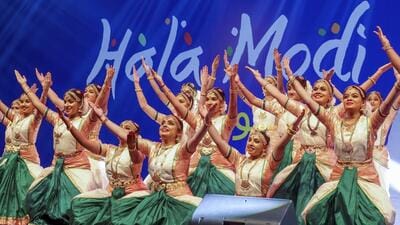 Artists perform during the Indian community event of Prime Minister Narendra Modi in Kuwait on Saturday. (PTI) Artists perform during the Indian community event of Prime Minister Narendra Modi in Kuwait on Saturday. (PTI)