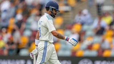 India's Virat Kohli walks off the field after losing his wicket during play on day three of the third cricket Test vs Australia. (AP) India's Virat Kohli walks off the field after losing his wicket during play on day three of the third cricket Test vs Australia. (AP)