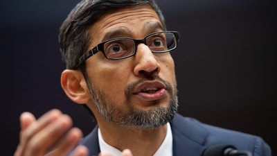 Google CEO Sundar Pichai testifies during a House Judiciary Committee hearing on Capitol Hill. (Saul Loeb/AFP) Google CEO Sundar Pichai testifies during a House Judiciary Committee hearing on Capitol Hill. (Saul Loeb/AFP)