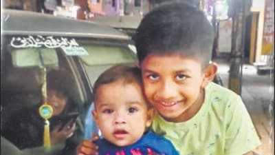 Mumbai, India. 21, 2024: (File Photo ) Missing 7 year-old boy Zohan`s body found near Gateway Of India.Zohan missing after the Navy speed boat collided with tourist Ferry Neel Kamal on Wednesday, resulting in the loss of 15 passengers' lives, while more than 100 have been rescued by the Navy, Coast Guard, and Marine Police. Mumbai, India. Dec 22, 2024. (Photo by HT Photo) (Hindustan Times) Mumbai, India. 21, 2024: (File Photo ) Missing 7 year-old boy Zohan`s body found near Gateway Of India.Zohan missing after the Navy speed boat collided with tourist Ferry Neel Kamal on Wednesday, resulting in the loss of 15 passengers' lives, while more than 100 have been rescued by the Navy, Coast Guard, and Marine Police. Mumbai, India. Dec 22, 2024. (Photo by HT Photo) (Hindustan Times)