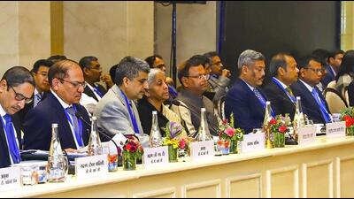 Union finance minister Nirmala Sitharaman chairs the 55th meeting of the GST Council in Jaisalmer (PTI) Union finance minister Nirmala Sitharaman chairs the 55th meeting of the GST Council in Jaisalmer (PTI)