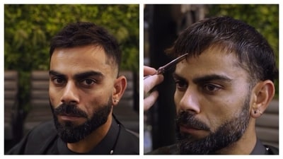 Virat Kohli sported a new haircut. (Instagram/@jordantabakman) Virat Kohli sported a new haircut. (Instagram/@jordantabakman)