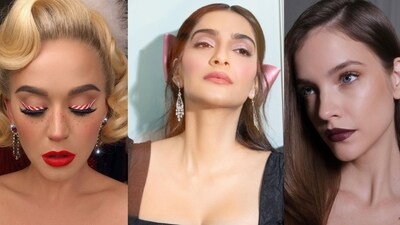 This year, let your beauty palette reflect the festive cheer with bold lips, frosty tones, and sparkling embellishments