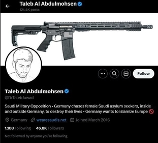 Taleb al-Abdulmohsen's X bio Taleb al-Abdulmohsen's X bio