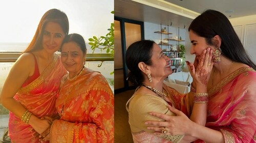 Katrina Kaif with her MIL Veena Kaushal Katrina Kaif with her MIL Veena Kaushal