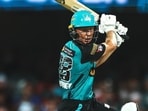 Nathan McSweeney in action for Brisbane Heat. Nathan McSweeney in action for Brisbane Heat.