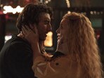 Justin Baldoni and Blake Lively in a scene from It Ends With Us
