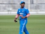 Vaibhav Suryavanshi, 13, created another record as he became the youngest-ever Indian to play List-A cricket. . (Photo by FADEL SENNA / AFP) Vaibhav Suryavanshi, 13, created another record as he became the youngest-ever Indian to play List-A cricket. . (Photo by FADEL SENNA / AFP)