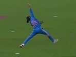 Harmanpreet Kaur takes a brilliant catch