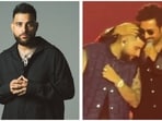 Karan Aujla was seen wiping his tears off after Vicky Kaushal's special words for him. Karan Aujla was seen wiping his tears off after Vicky Kaushal's special words for him.