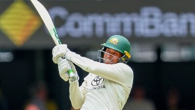 Australia's Usman Khawaja in action. (AP) Australia's Usman Khawaja in action. (AP)