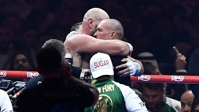The Ukrainian boxer won 116-112 via an unanimous decision, which also left Fury shocked with the result. (AFP) The Ukrainian boxer won 116-112 via an unanimous decision, which also left Fury shocked with the result. (AFP)